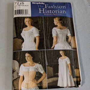 Simplicity pattern 7215 Misses Chemise/corset size HH VINTAGE! 2002 NEW/UNCUT!